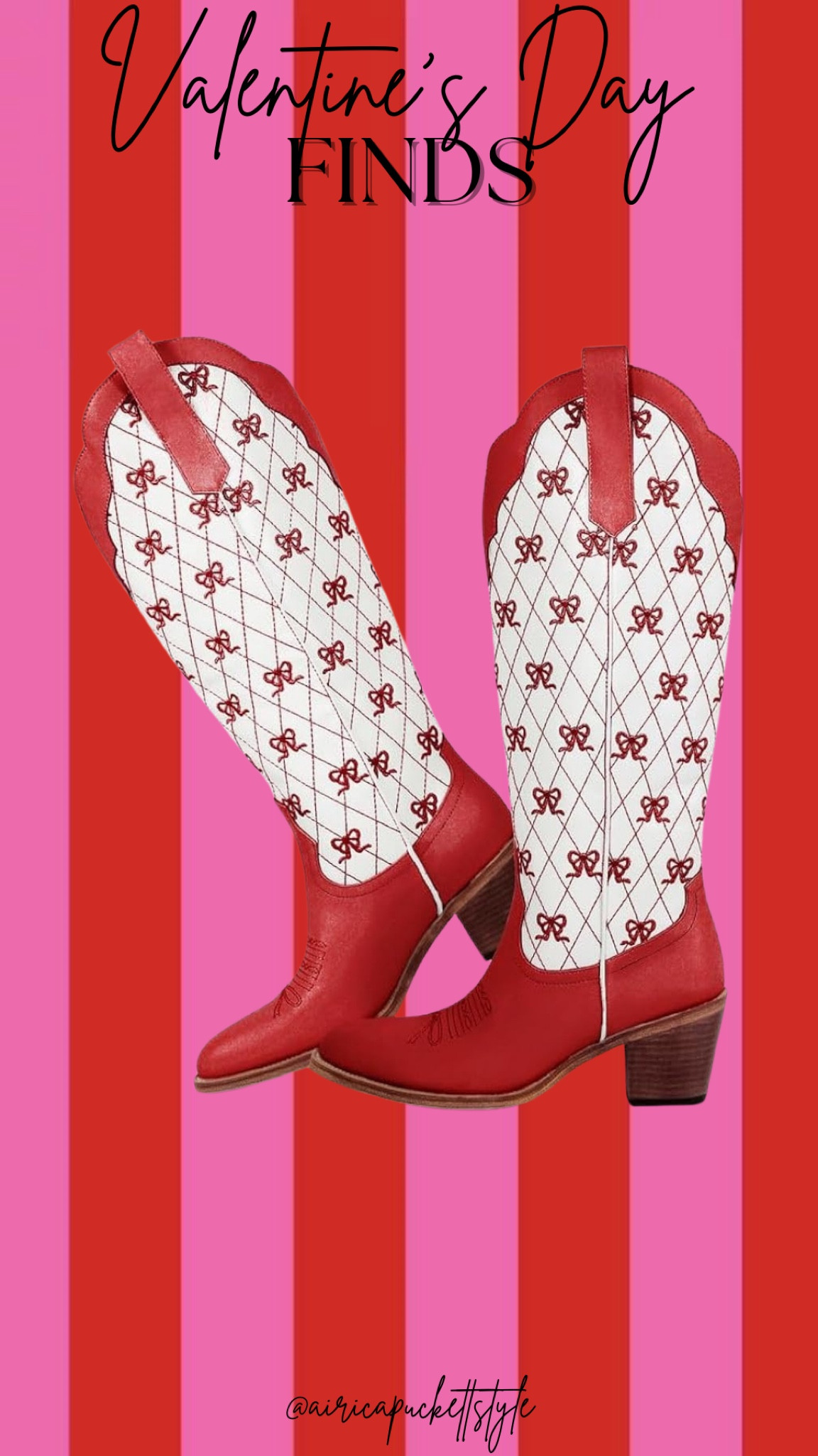 Red bow cowboy boots | Valentine’s Day finds | women’s shoes | Amazon 

#LTKStyleTip #LTKSeasonal #LTKShoeCrush
