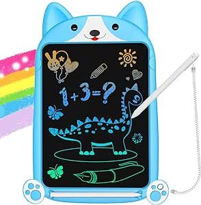 FLUESTON LCD Writing Tablet, 10 Inch Colorful Toddler Doodle Board Drawing Tablet, Erasable Reusa... | Amazon (US)