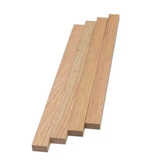1 in. x 2 in. x 8 ft. Red Oak S4S Board (4-Pack) | The Home Depot