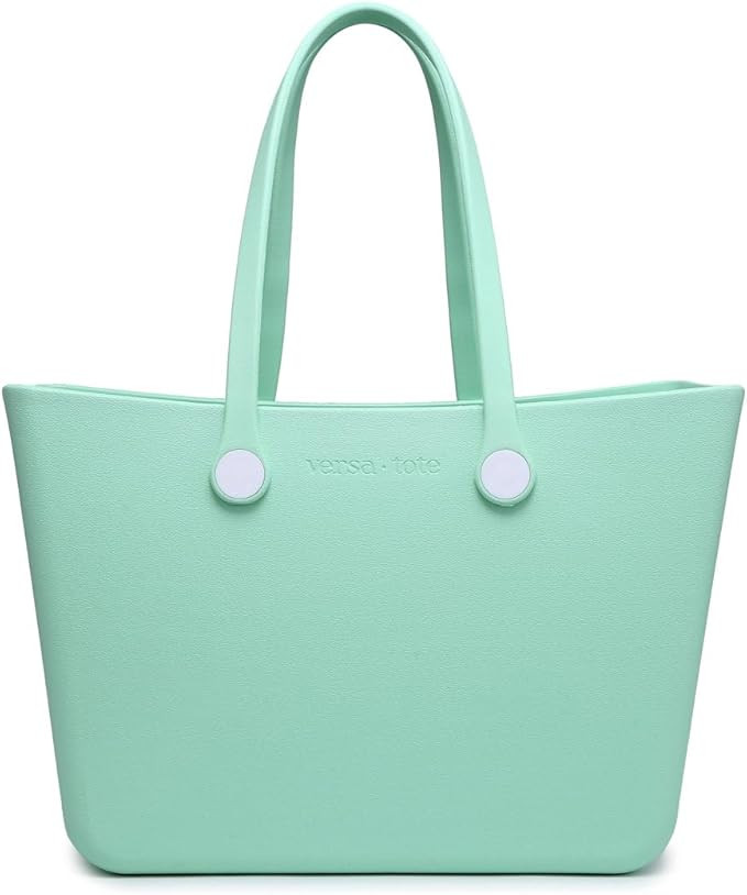 CARRIE Large Rubber Beach Bag Lightweight Waterproof Washable Durable Travel Tote for Boat Pool S... | Amazon (US)