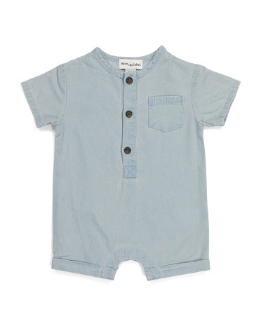 Baby Boy Chambray Romper | TJ Maxx