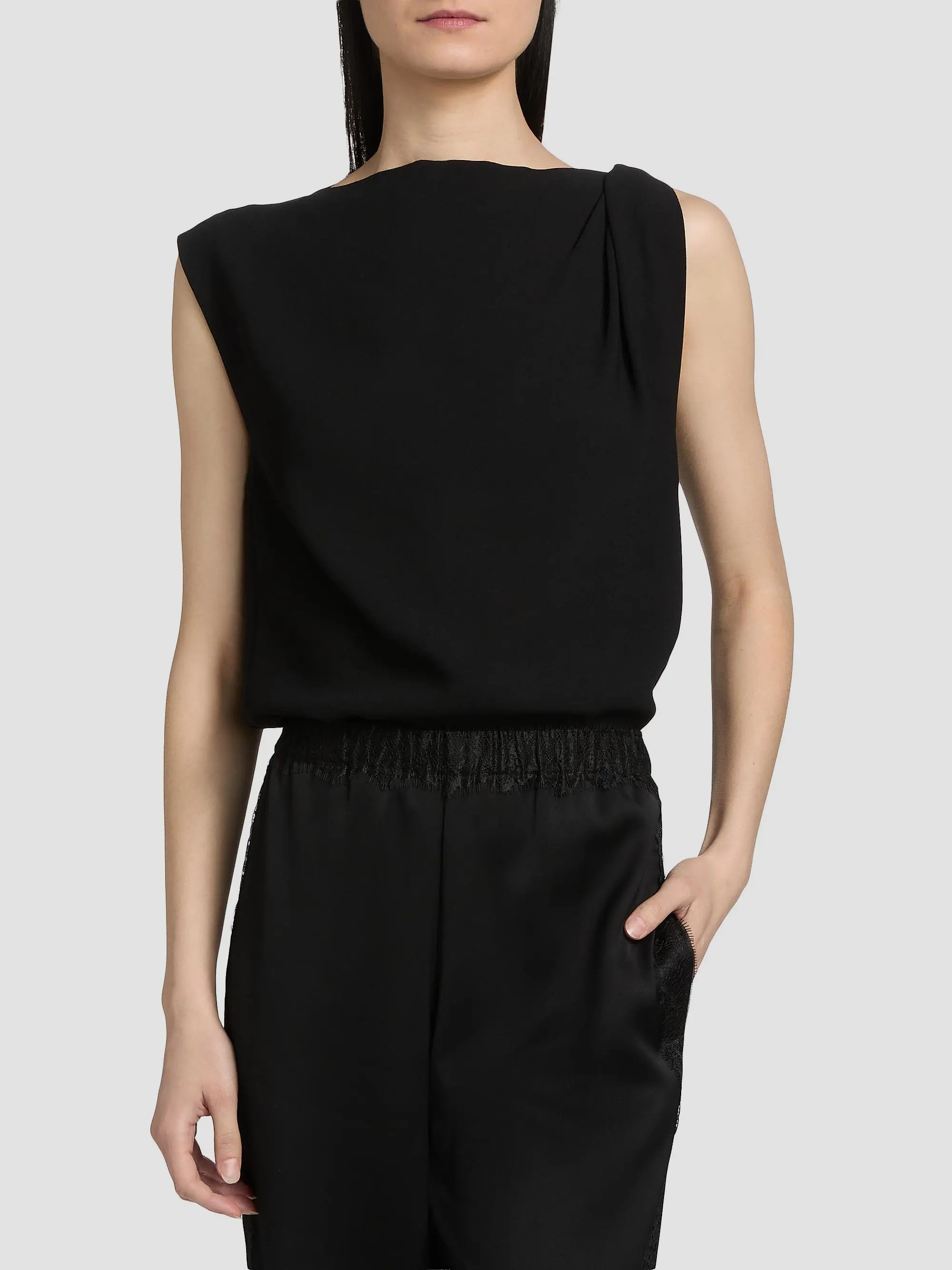 Vince Draped Sleeveless Top | Saks Fifth Avenue | Saks Fifth Avenue