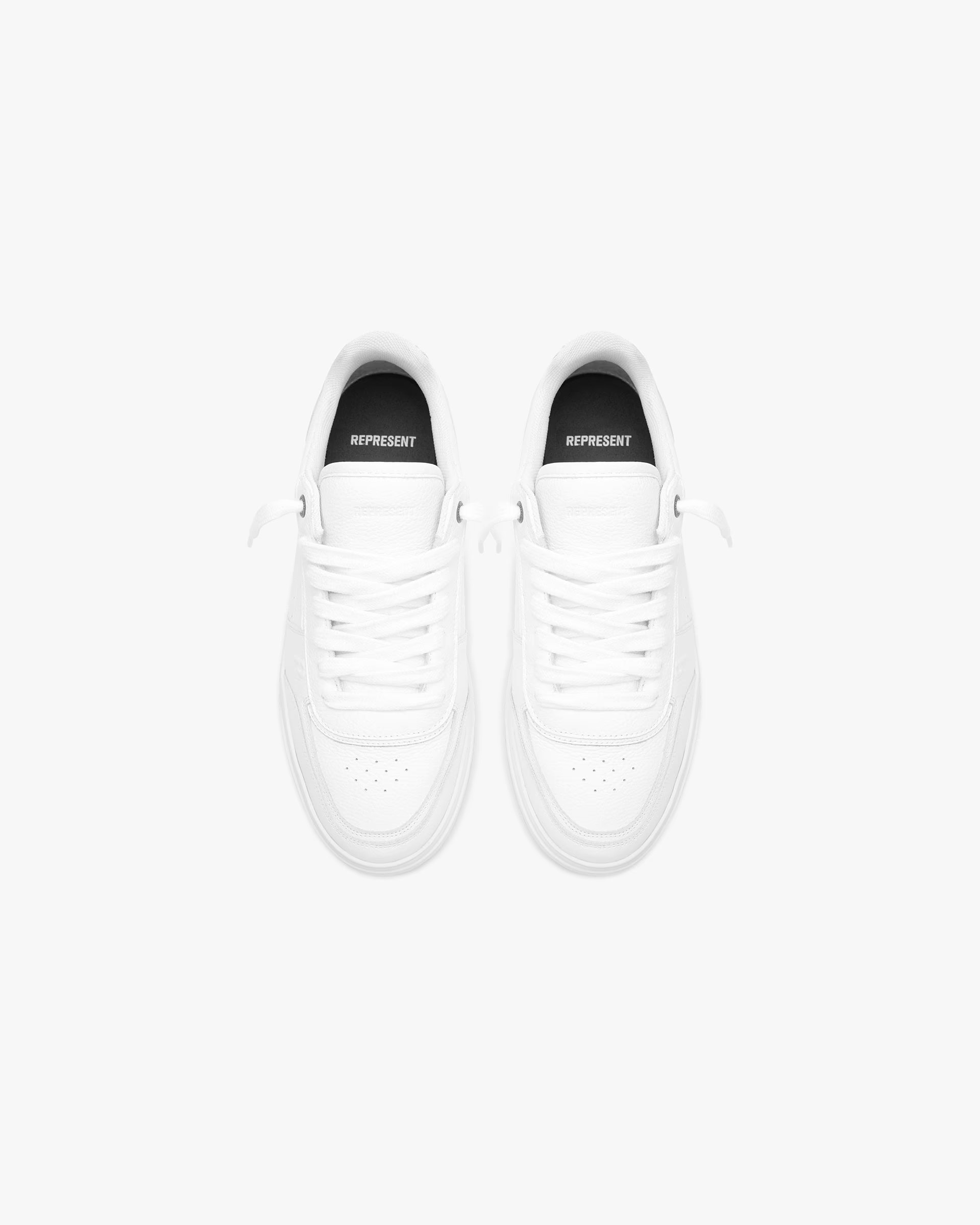 Initial Sneaker - Leather - Flat White | Represent UK