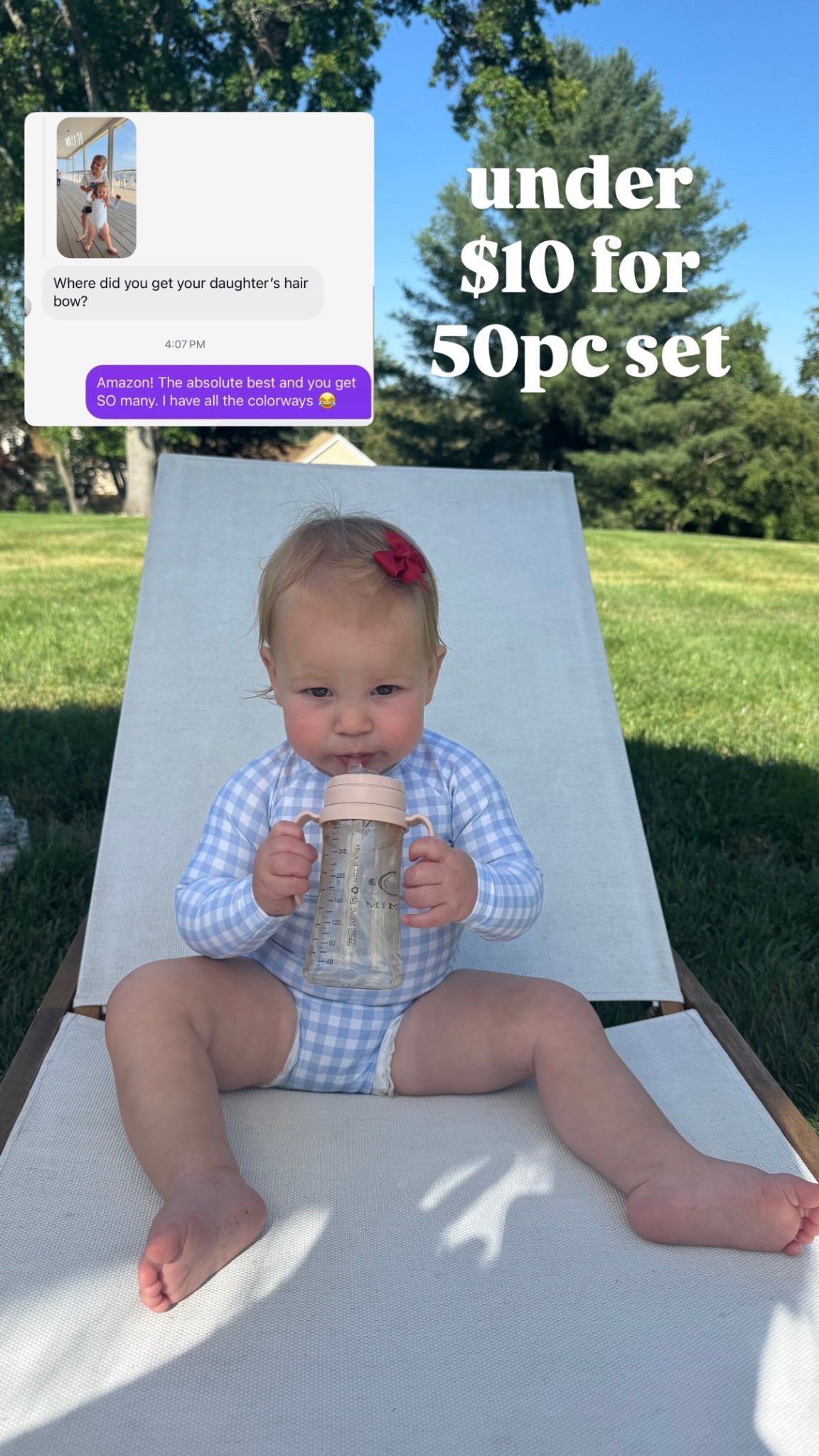 baby girl hair clips under $10 for 50pc set. I bought both colorways! 

#LTKFindsUnder50 #LTKBaby