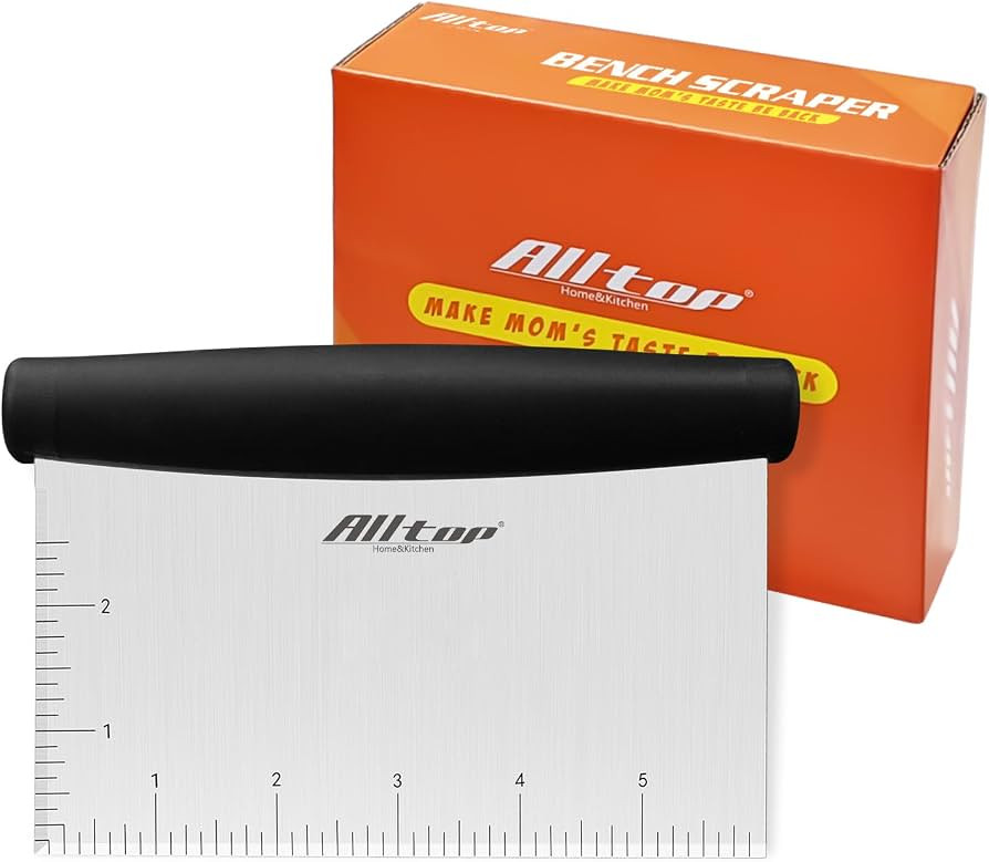 ALLTOP Bench Scraper & Chopper for Kitchen - Ideal Baking Essential Utensil,Stainless Steel Pastr... | Amazon (US)