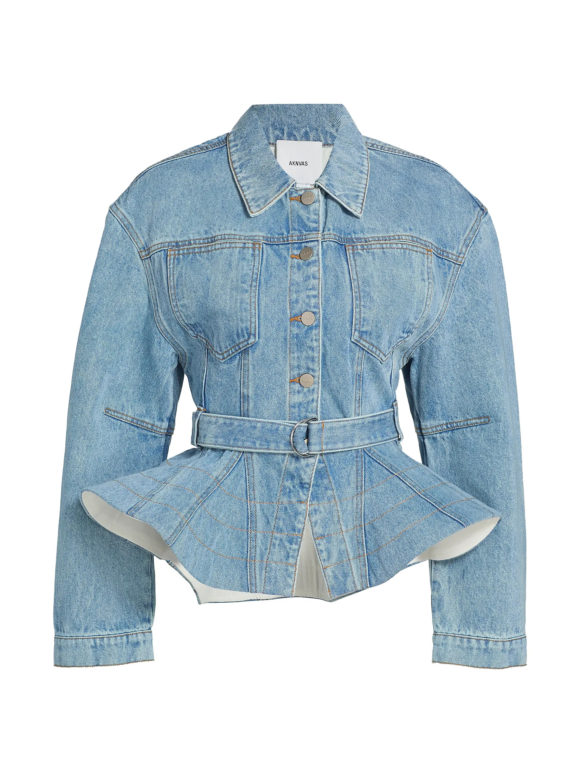 Alex Ruffled Denim Jacket | Saks Fifth Avenue