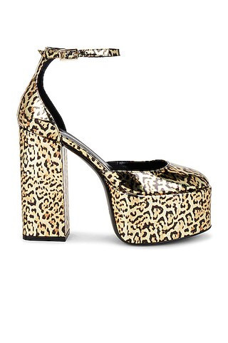 Paris Texas Dalilah Platform 130 Heel in Tan | FWRD 