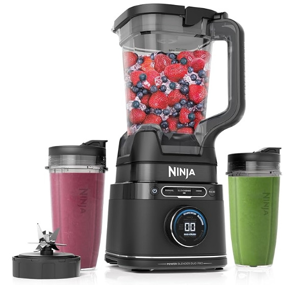Ninja Detect Power Blender Pro + Personal Single-Serve, BlendSense Technology, For-Smoothies, Food and More, Compact Kitchen Countertop, 1800 P-Watts, 72 oz. Pitcher, (2) 24 oz. Cups, Black, TB301 

 #LTKGiftGuide #LTKHoliday #LTKSaleAlert