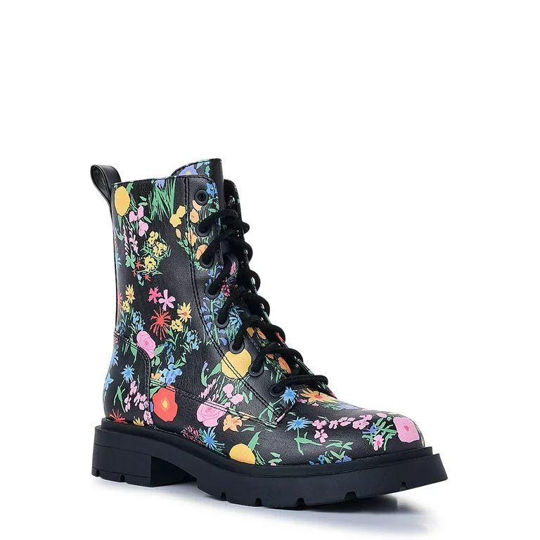 No Boundaries Women's Combat Boots - Walmart.com | Walmart (US)