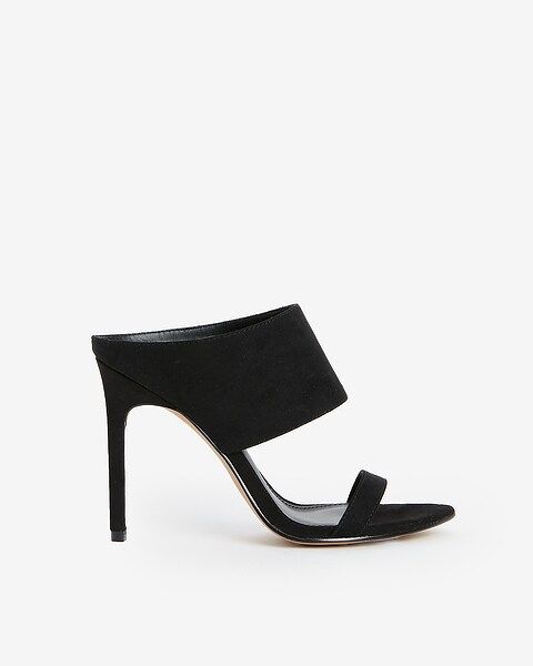 pointed toe strappy heeled mules | Express