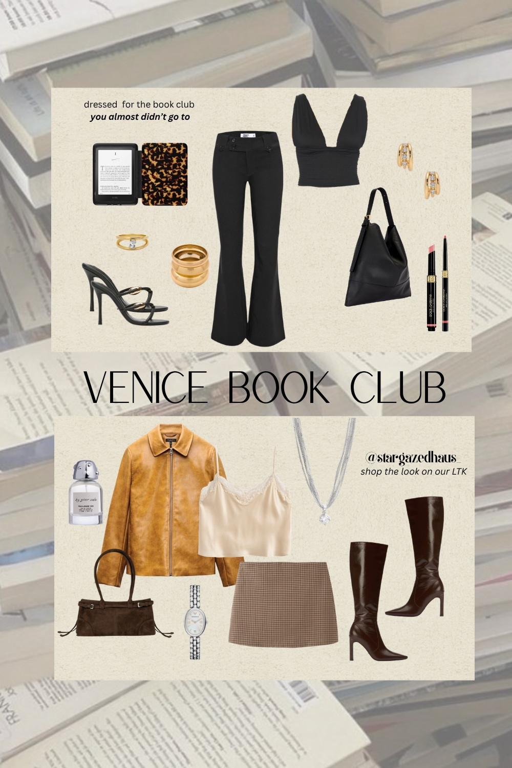 An effortless **Venice book club outfit** for nights you almost didn’t go but end up loving. Think **black flare pants, structured crop top, kitten heels, and gold jewelry**—simple, polished, and quietly confident.

This is your go-to for **casual chic dinners, coffee dates, or elevated everyday style**. I linked all my favorite **minimal black outfits, staple wardrobe pieces, and gold accessories** on my LTK 🤍

#bookcluboutfit #venicestyle #minimalchic #blackoutfitideas #everydaystyle #capsulewardrobe #ltkstyle
