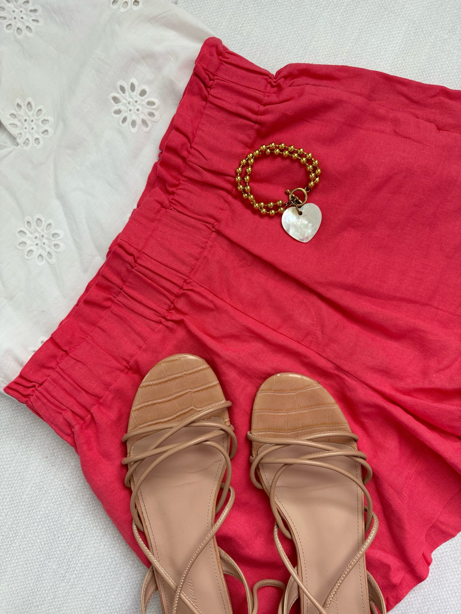 Summer outfit 

This is the perfect dressy casual outfit. That is also comfortable. Wear to a backyard barbecue summer gathering or even church 

The shorts are size small and true to size. The top is size small and also true size - both and other colors.

Scrappy sandals come in other colors as well and are true to size and very comfortable 

Bracelet is gorgeous and it makes a statement and pairs well with lots of summer outfits 


#ltkover40 #ltkfindsunder50 #ltkshoecrush #ad #ltk_sweepstakes

#LTKSeasonal #LTKSummerSales #LTKSaleAlert