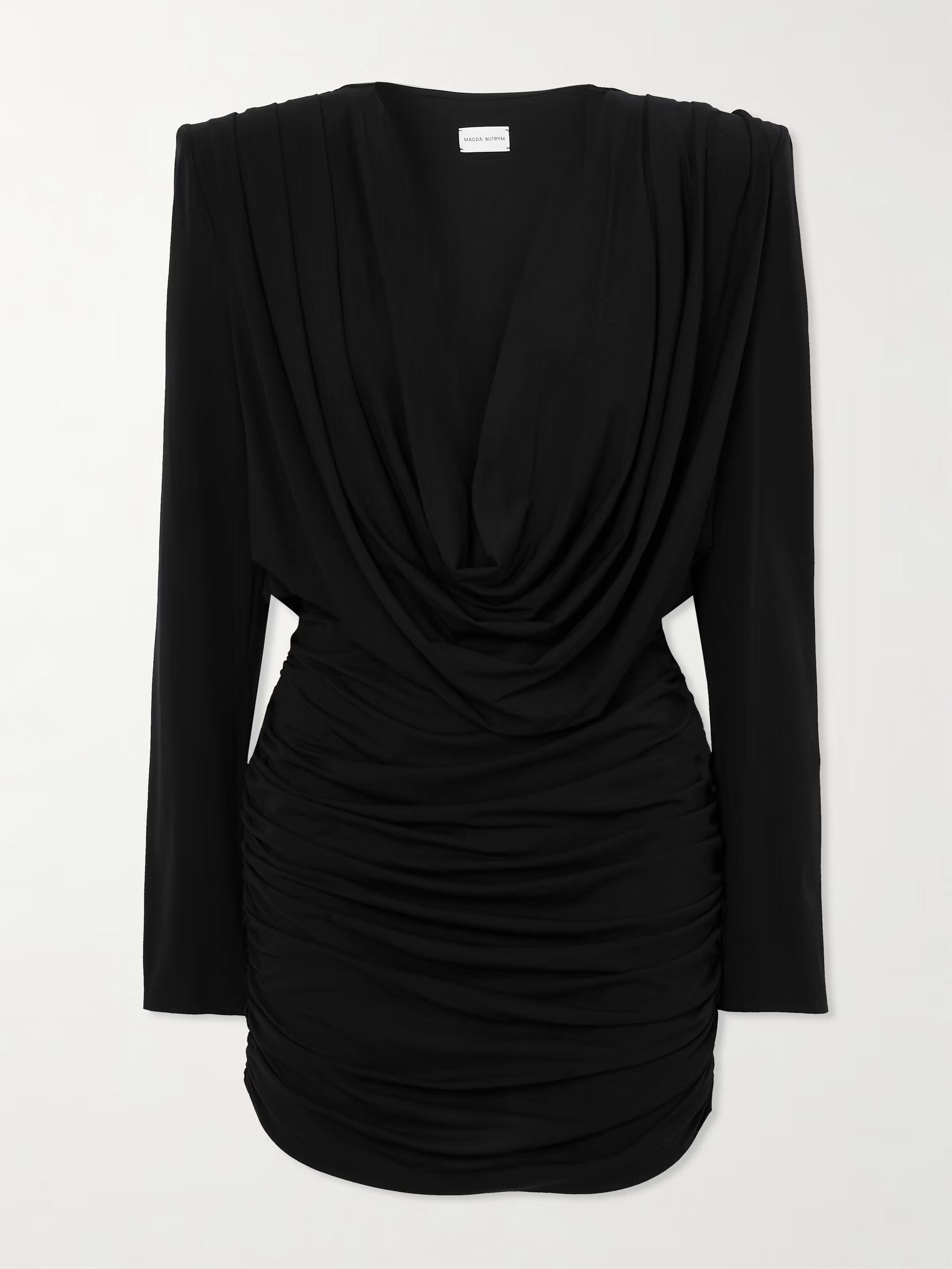 Draped stretch-jersey mini dress | NET-A-PORTER (US)