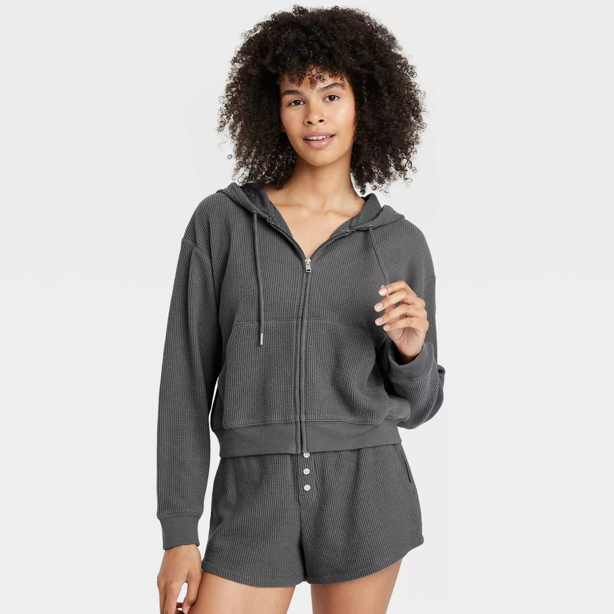 Women's Thermal Zip-Up Hoodie Sweatshirt - Auden™ | Target