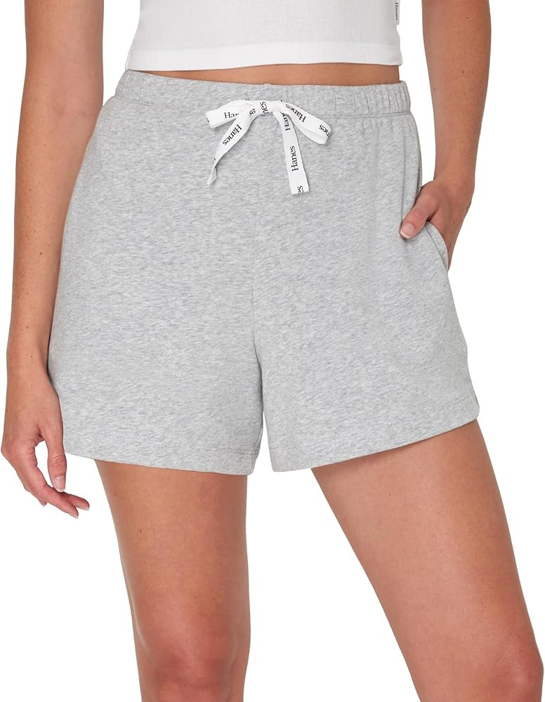 Hanes Originals French Terry Lounge, Comfywear Loungewear, Sleep Shorts for Women, 4" | Amazon (US)