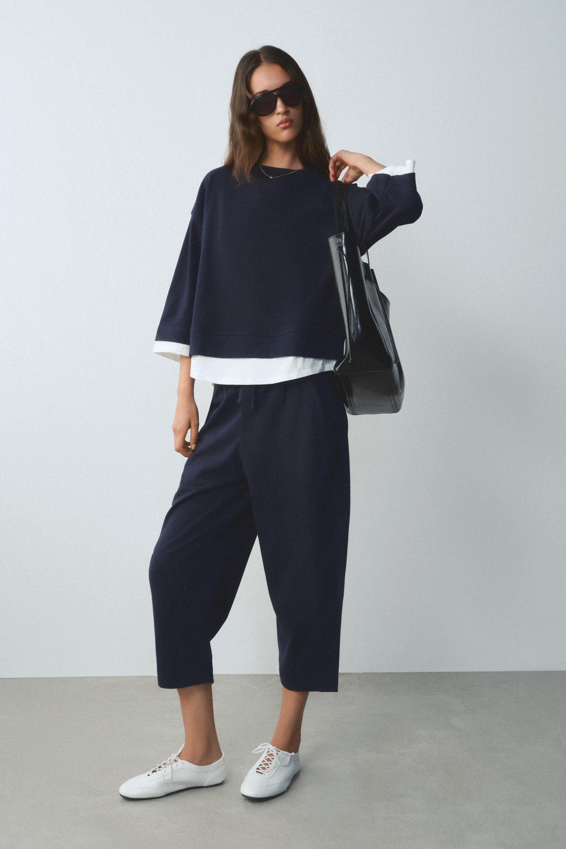 Zara - Balloon Pants - Light Brown - L - Woman | Zara US