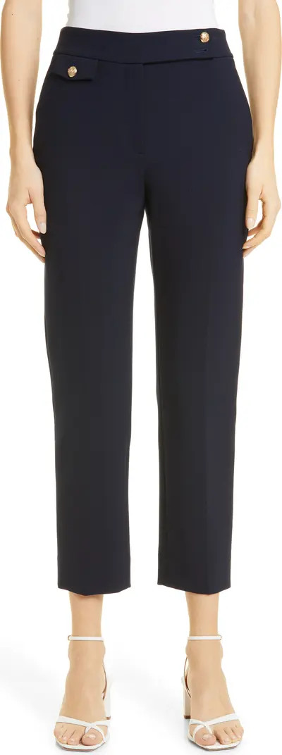 Renzo Crop Cotton Blend Trousers | Nordstrom