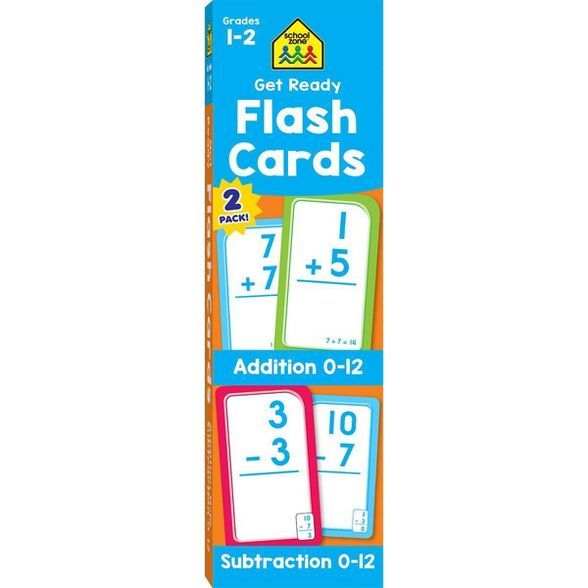 School Zone Get Ready Addition & Subtraction 2pc Flash Cards | Target