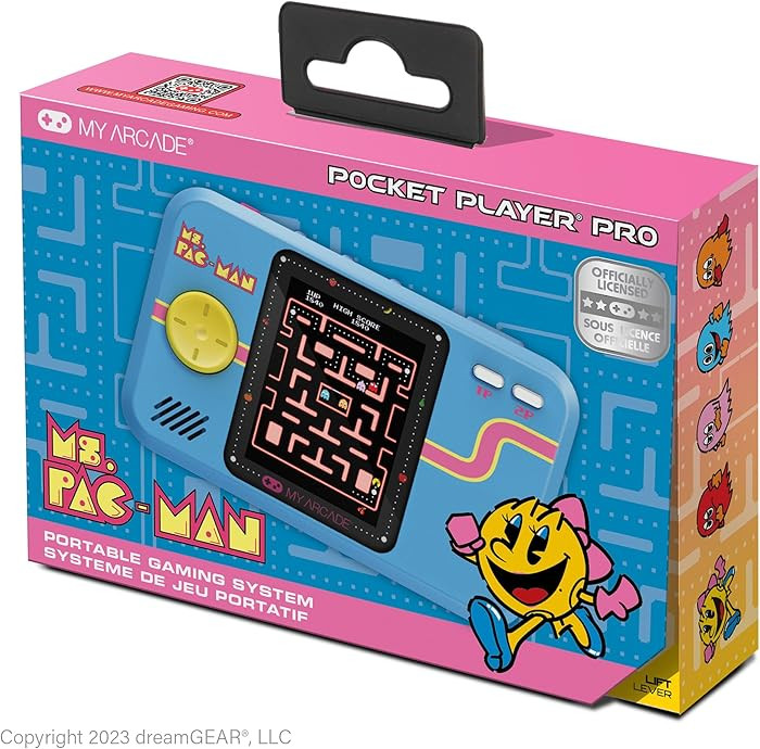 My Arcade Ms. Pac-Man Pocket Player Pro: Retro Games, Portable Games, 2.75" Color Display | Amazon (US)