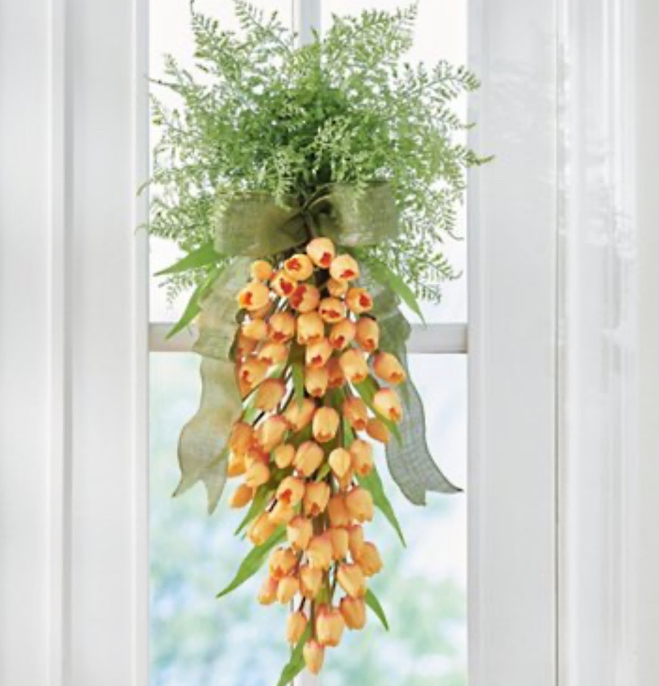 Tulip Carrot Door Swag
Luxury Easter, home, decor 

#LTKSpringSale #LTKparties #LTKhome