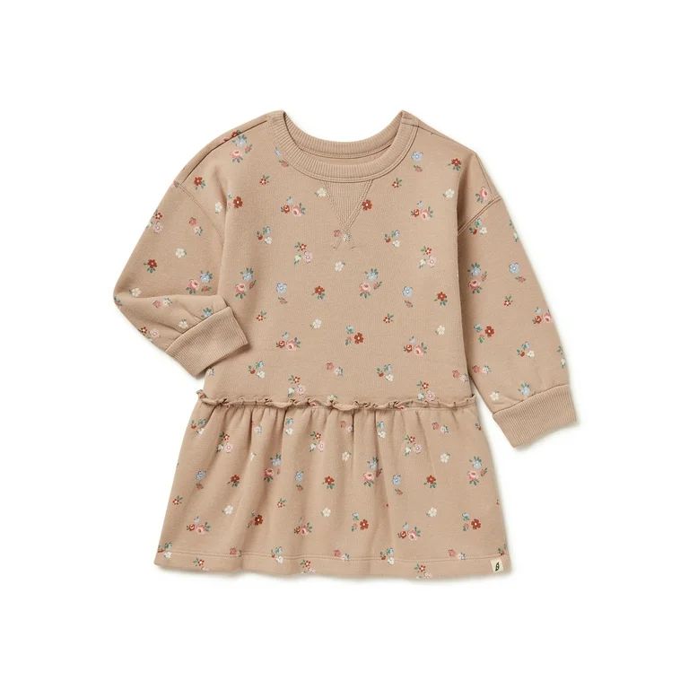 easy-peasy Baby and Toddler Girls' Print Sweatshirt Dress, Sizes 12 Months-5T - Walmart.com | Walmart (US)