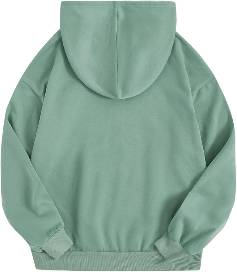 SweatyRocks Women's Casual Long Sleeve Drop Shoulder Oversized Pullover Hoodie Sweatshirt Tops | Amazon (US)