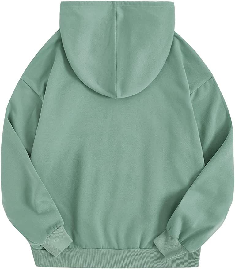 SweatyRocks Women's Casual Long Sleeve Drop Shoulder Oversized Pullover Hoodie Sweatshirt Tops | Amazon (US)