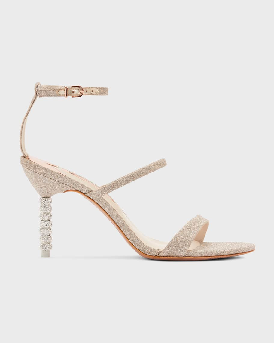 Sophia Webster Rosalind Glitter Sphere-Heel Sandals | Neiman Marcus
