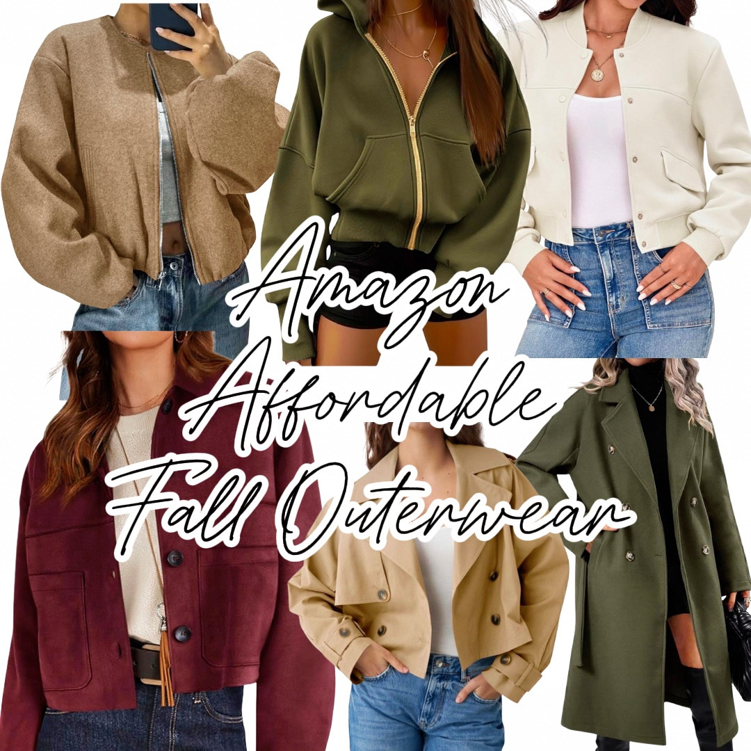 🍂 Cozy, chic & all from Amazon ✨ Whether you’re layering up in a cropped jacket, staying warm in a hoodie, or keeping it classy in a trench — these fall outerwear picks are budget-friendly and stylish! Which one is your vibe this season? 👇🏾🧥



#LTKFindsUnder50 #LTKFallSale #LTKNYFW