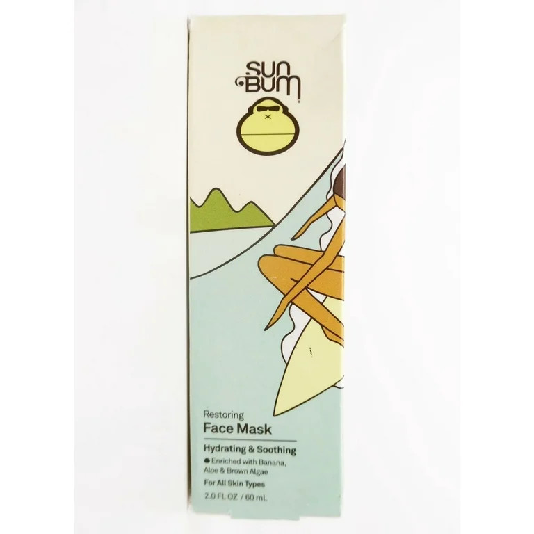 Sun Bum Restoring Face Mask Hydrating & Soothing with Banana, Aloe & Brown Algae | Walmart (US)