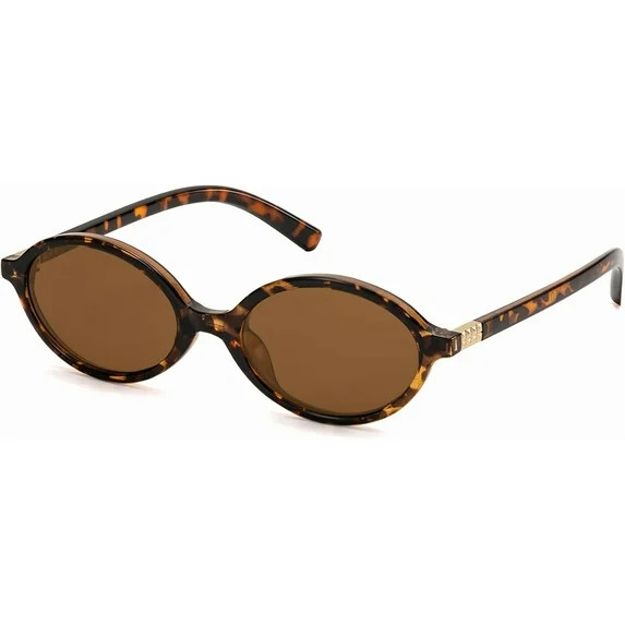 Retro Oval Sunglasses for Women  90s Y2K Trendy Designer Sun Glasses | Walmart (US)