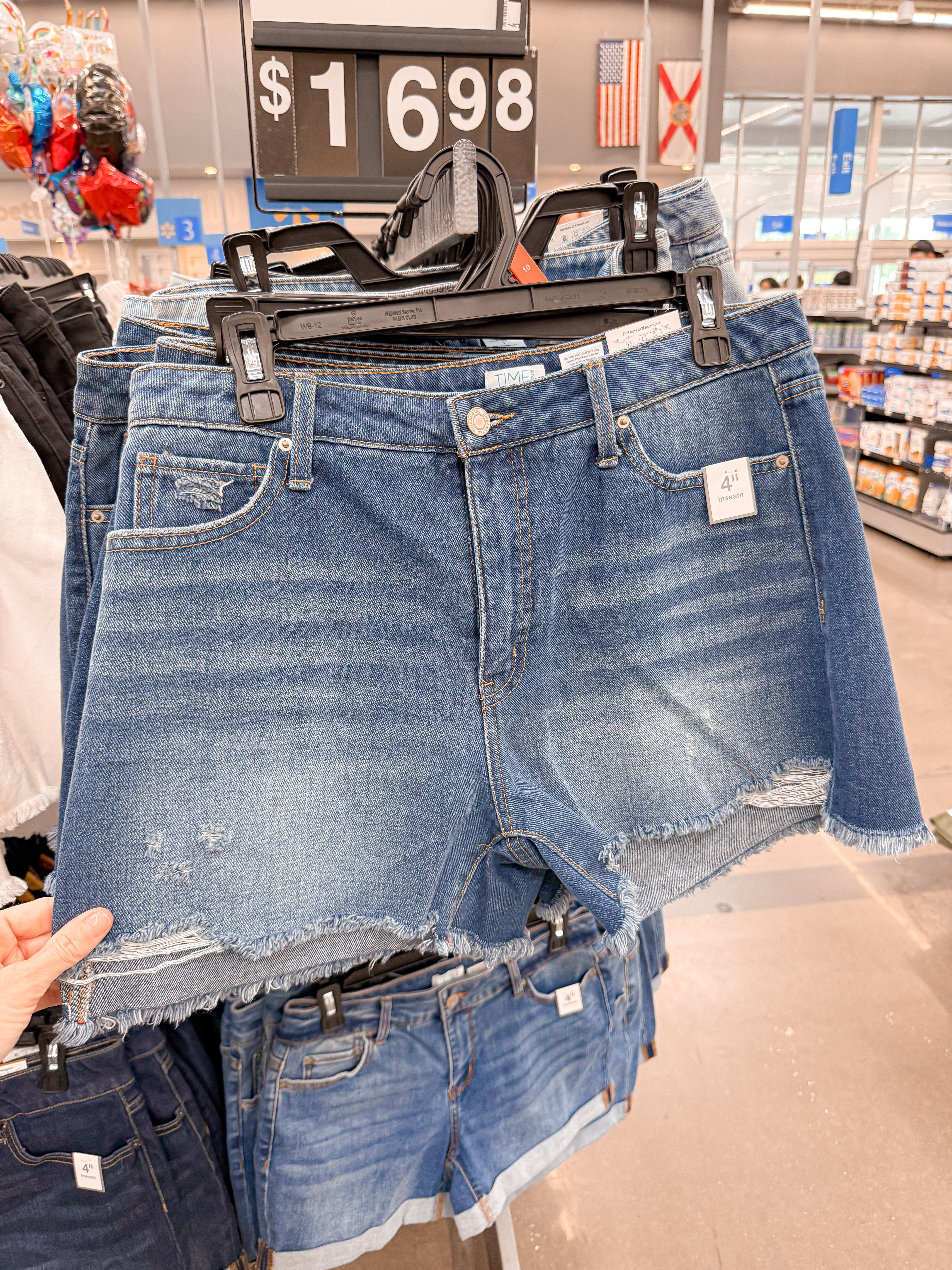 High rise denim shorts at Walmart!

#LTKStyleTip