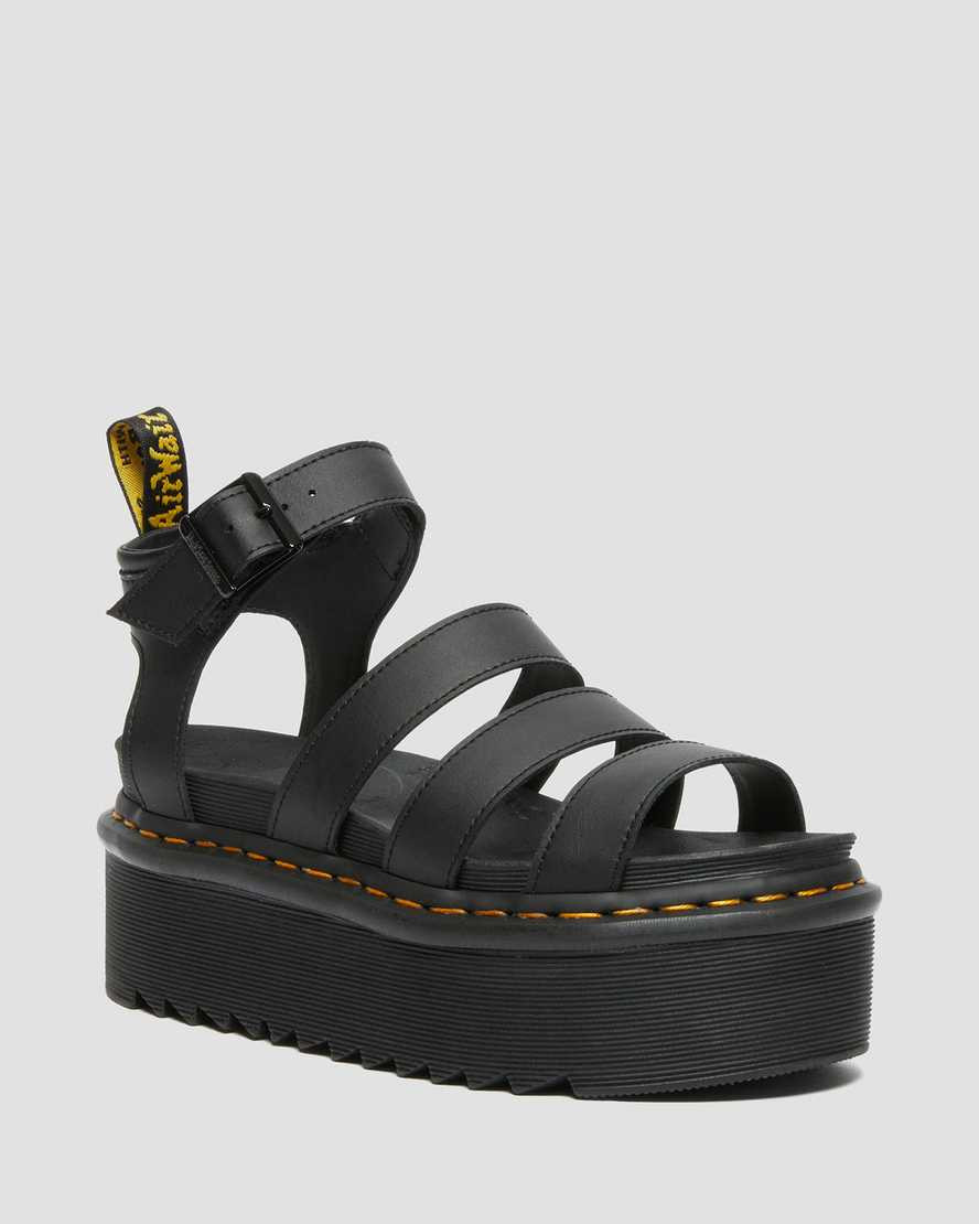 DR MARTENS Blaire Quad Hydro Leather Platform Sandals | Dr Martens (UK)