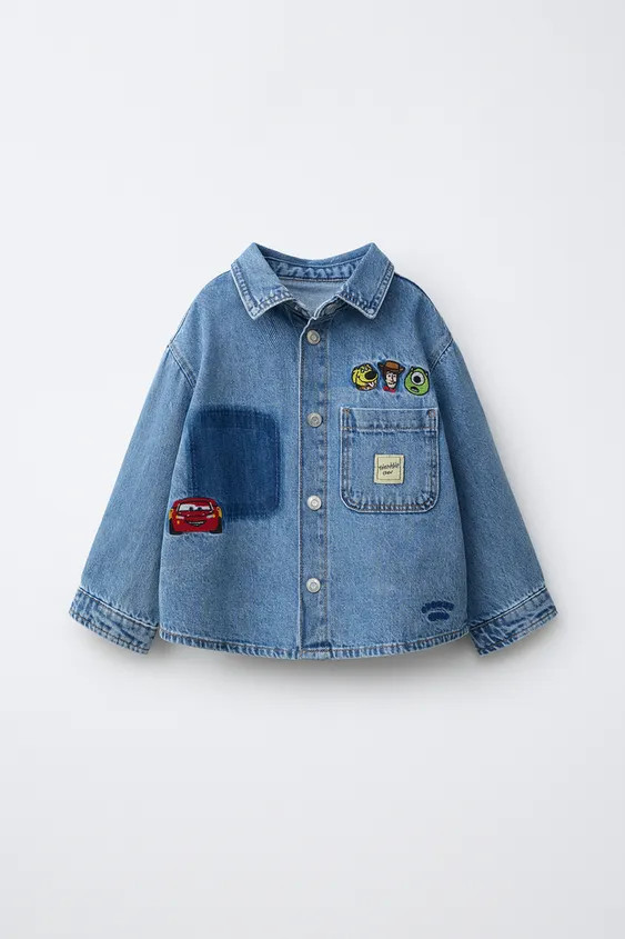 Overshirt with shirt collar and long sleeves. Front snap button closure. Patch pocket at chest. \... | Zara US