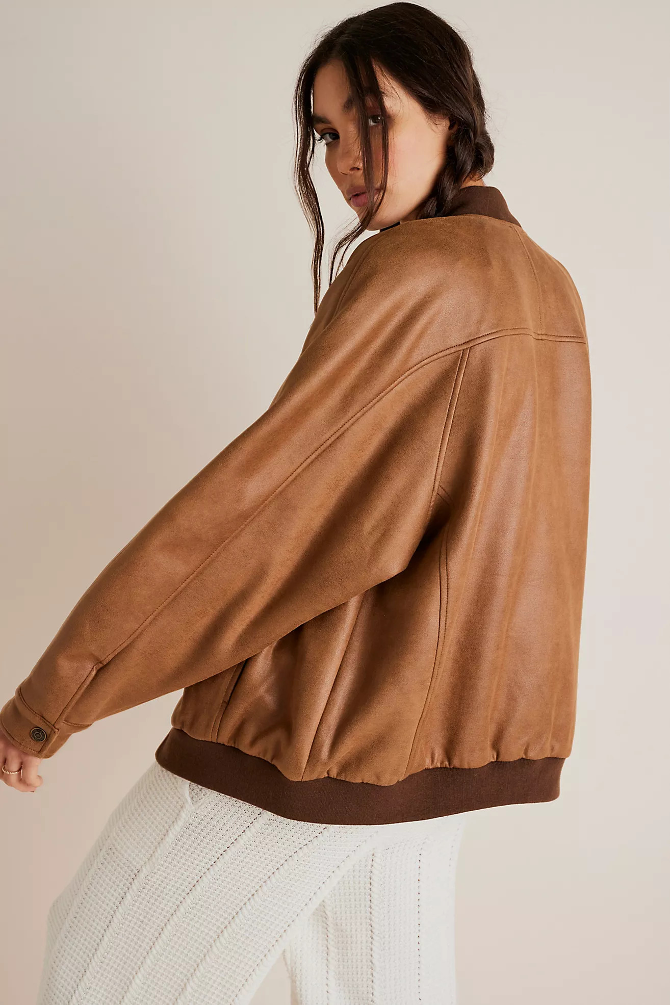 We The Free Wild Rose Vegan Suede Bomber Jacket | Free People (UK)