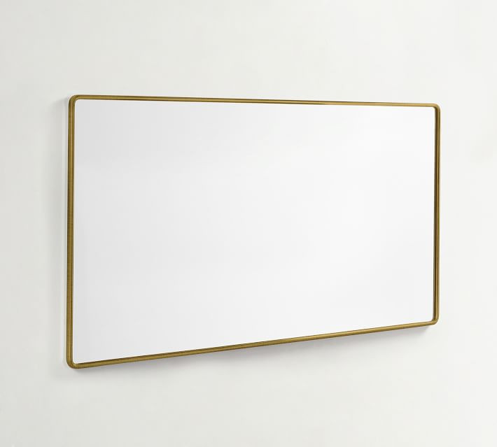 Vintage Double Wide Mirror with D-Ring Mount | Pottery Barn | Pottery Barn (US)