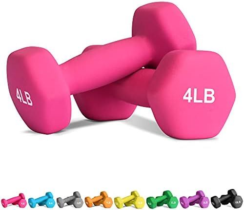 Balelinko Hand Weight Neoprene Coated Dumbbell Set of 2 for Home Gym Equipment Workouts Strength ... | Amazon (US)