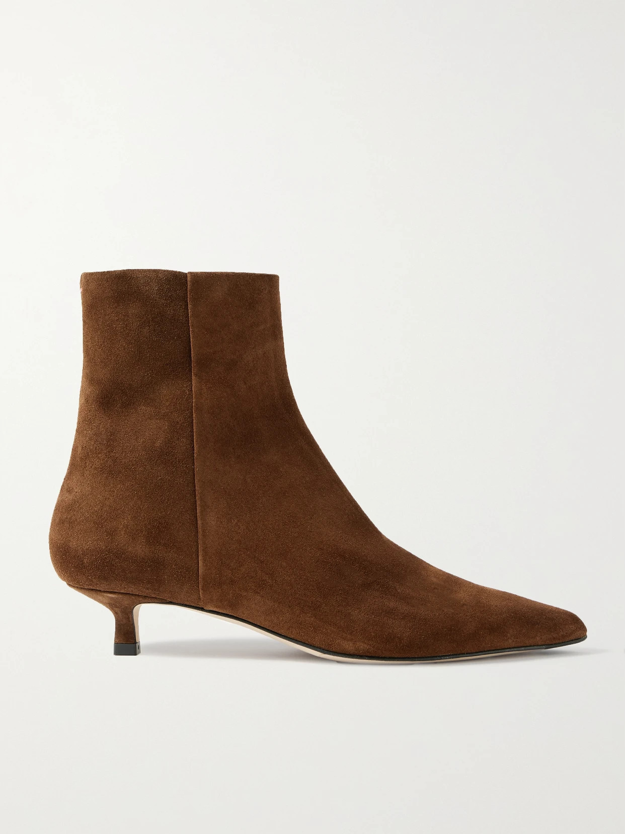 Aeyde - Sofie Suede Ankle Boots - Brown | NET-A-PORTER (US)