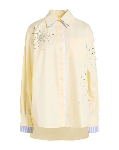 Des_phemmes Woman Shirt Pastel yellow Size 4 Cotton | YOOX (US)