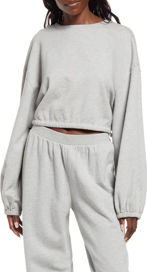 Organic French Terry Crop Pullover | Nordstrom