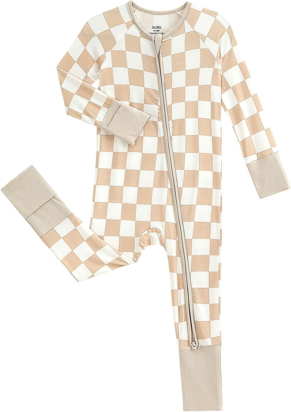 SUZEL Baby Bamboo Viscose Pajamas - Infant Boys Girls Footless Zippy Pjs Sleep 'N Play Clothes - ... | Amazon (US)