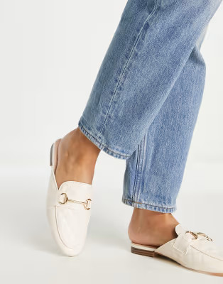 RAID Dency backless loafer in cream | ASOS | ASOS (Global)