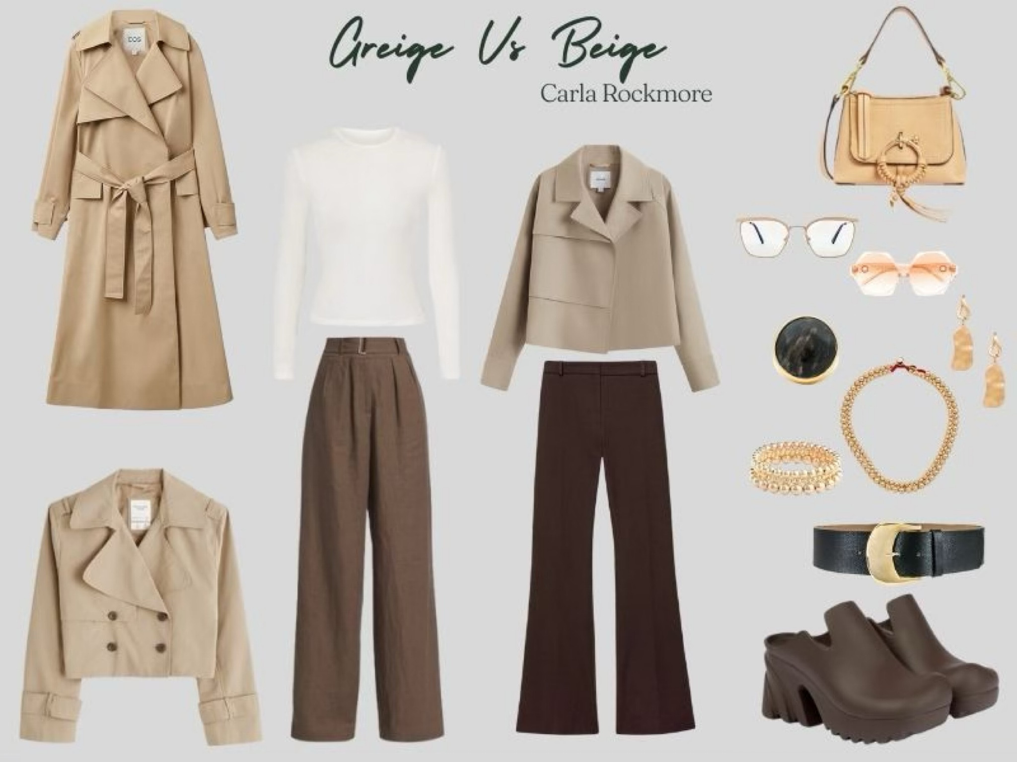 For years I stayed away from the classic trench coat in beige (it is not my color). In the past few seasons, there have been so many fantastic iterations and combinations I couldn't take it anymore. I finally cracked with a cropped COS trench a couple of seasons back. I've been using lipstick and accessories that complement my skin tone to brighten the look. If a piece in the wrong color is speaking to you, try a little smoke and mirrors 😬😜. It works every time.

#LTKFind #LTKstyletip #LTKSeasonal