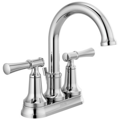 Delta Chamberlain 2-Handle 4" Bathroom Faucet Chrome-Certified Refurbished | eBay US