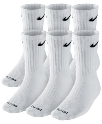 Unisex Everyday Plus Cushioned Training 6-Pairs Crew Socks | Macy's