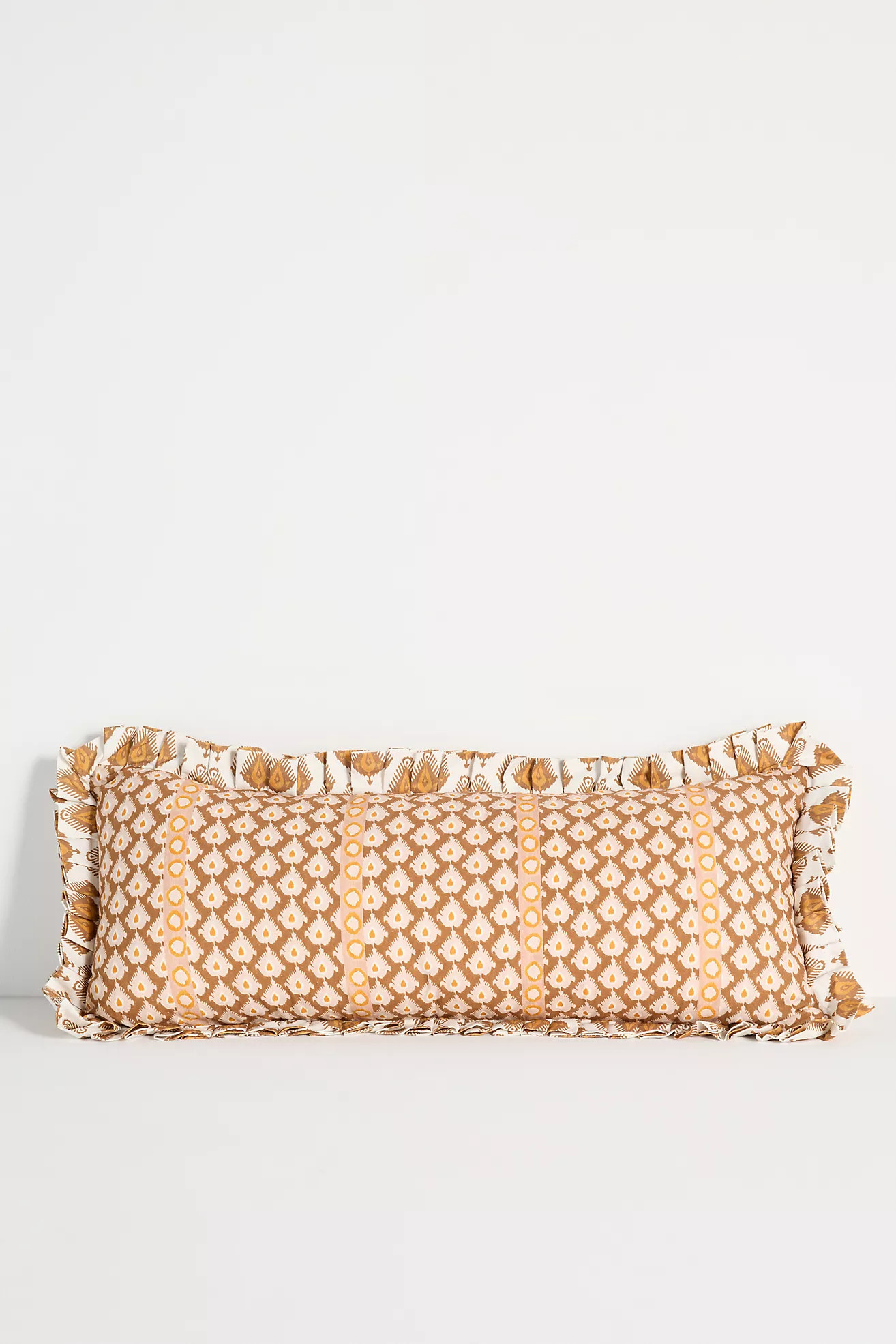 Mari Ikat Cotton Printed Pillow | Anthropologie (US)