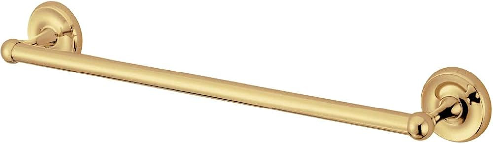 Kingston Brass BA312PB Classic 18-Inch Towel-Bar, Polished Brass | Amazon (US)