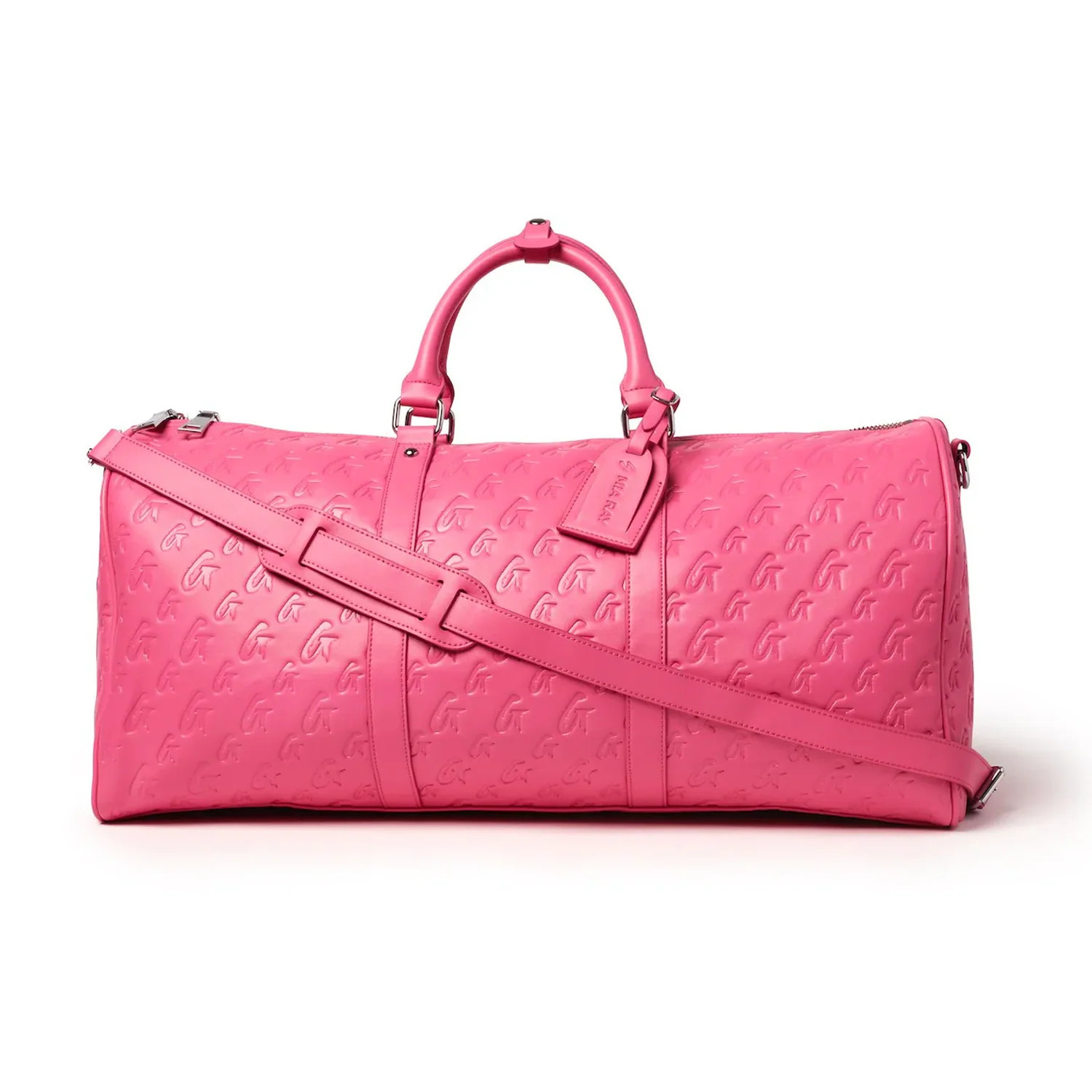 MONOGRAM DUFFLE BAG - HOT PINK | Glam-Aholic Lifestyle