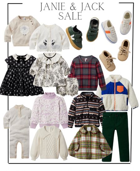 Baby clothes, janie and jack sale finds for baby boys baby girls and big kids baby shoes veja baby shoes baby dresses baby jacket 

#LTKSeasonal #LTKfamily #LTKbaby