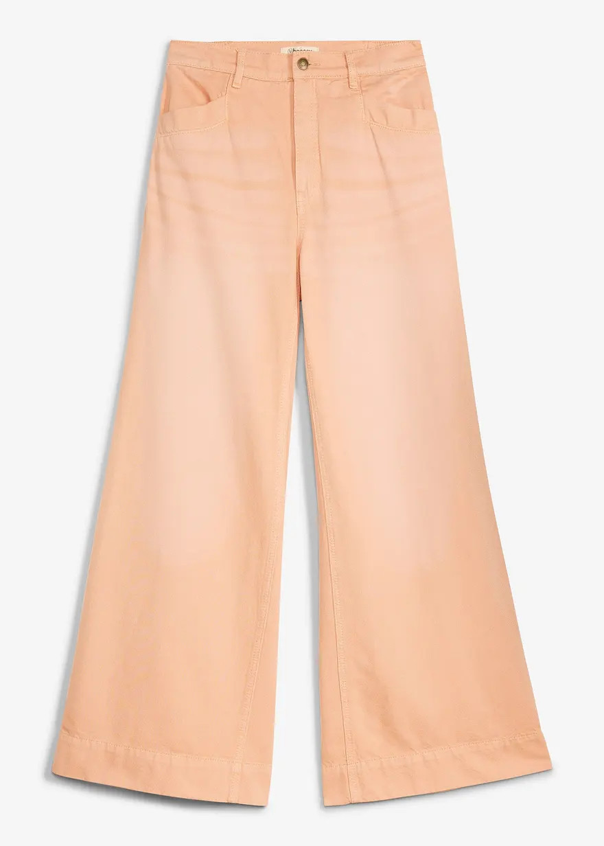 Wide-Leg-Jeans High Waist - orange, Regulär - Damen | bonprix | Bonprix DE